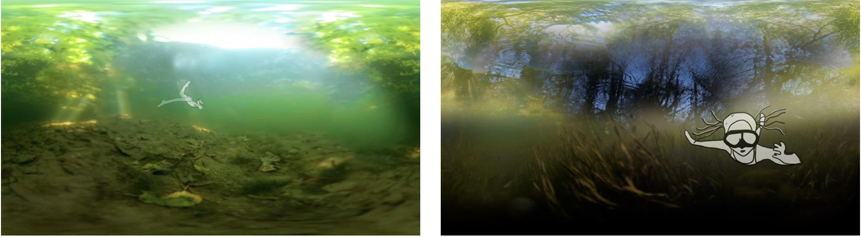 A sequence of submergence in The Time Before (Metcalf 2025).