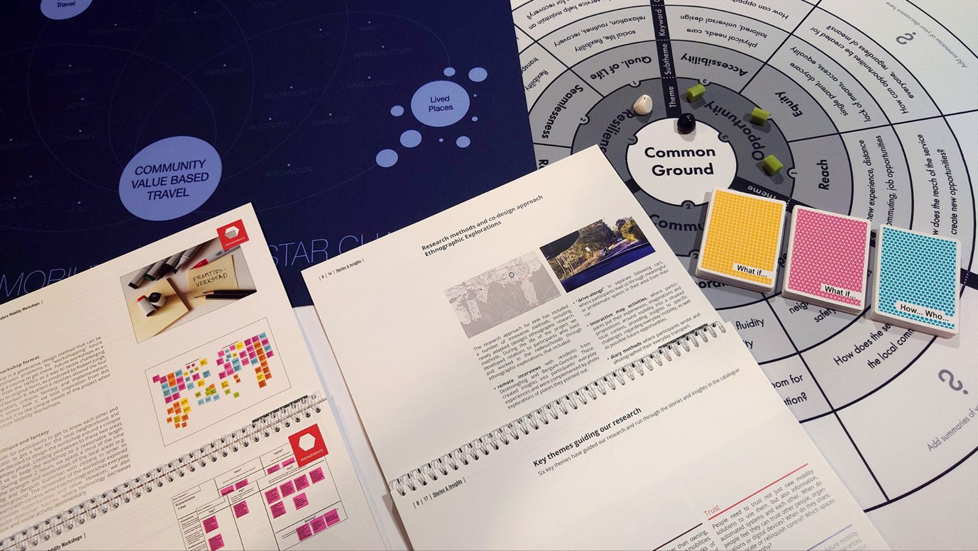 Some of the physical materials in the toolkit - booklets, cards, and other documents.