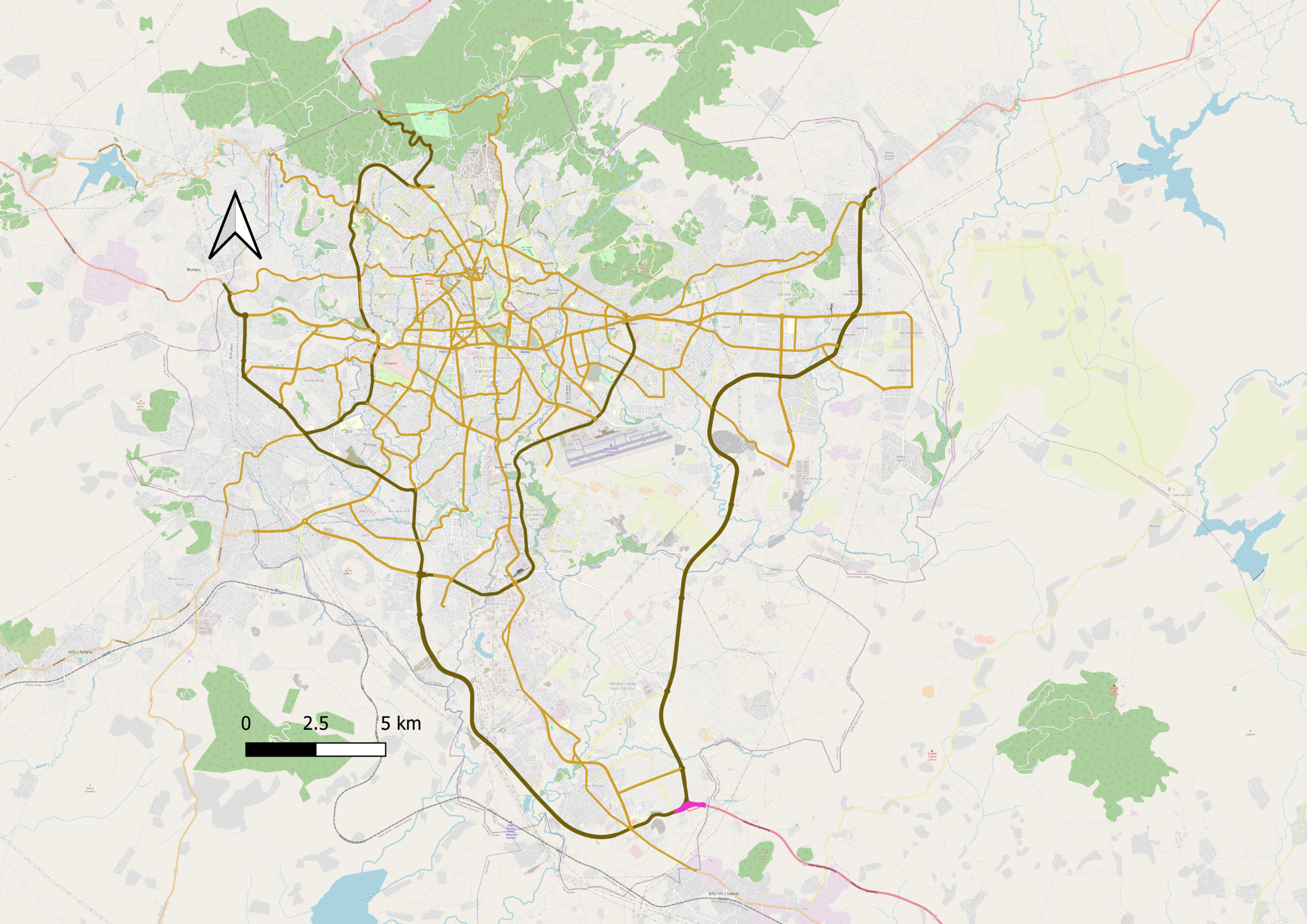 A map of a city Description automatically generated