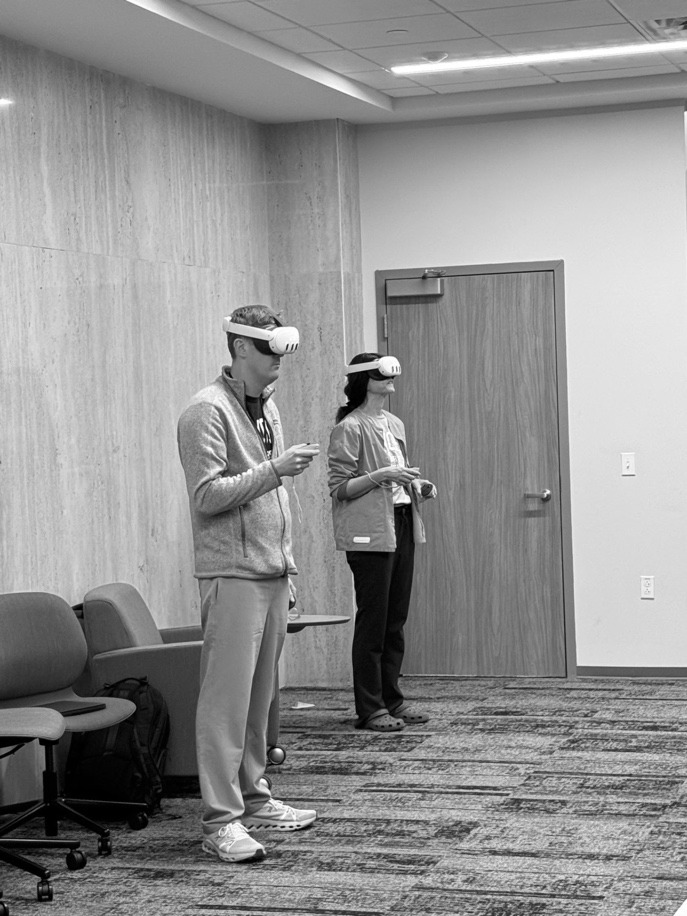 A person and person playing video games AI-generated content may be incorrect.