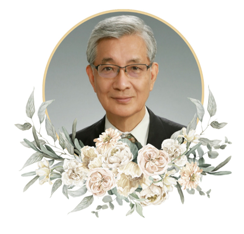 A person in a suit and tie with flowers around him AI-generated content may be incorrect.