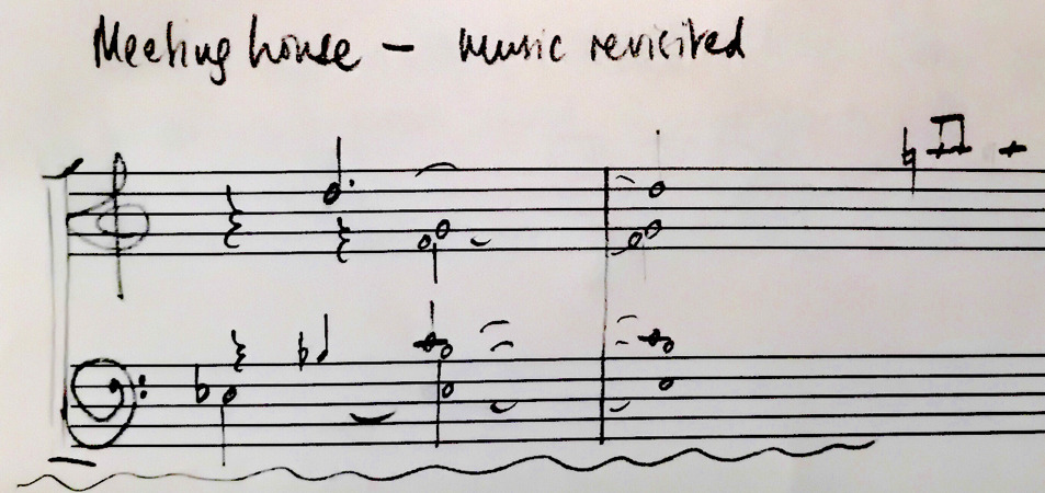 A sheet of music with hand written notes AI-generated content may be incorrect.