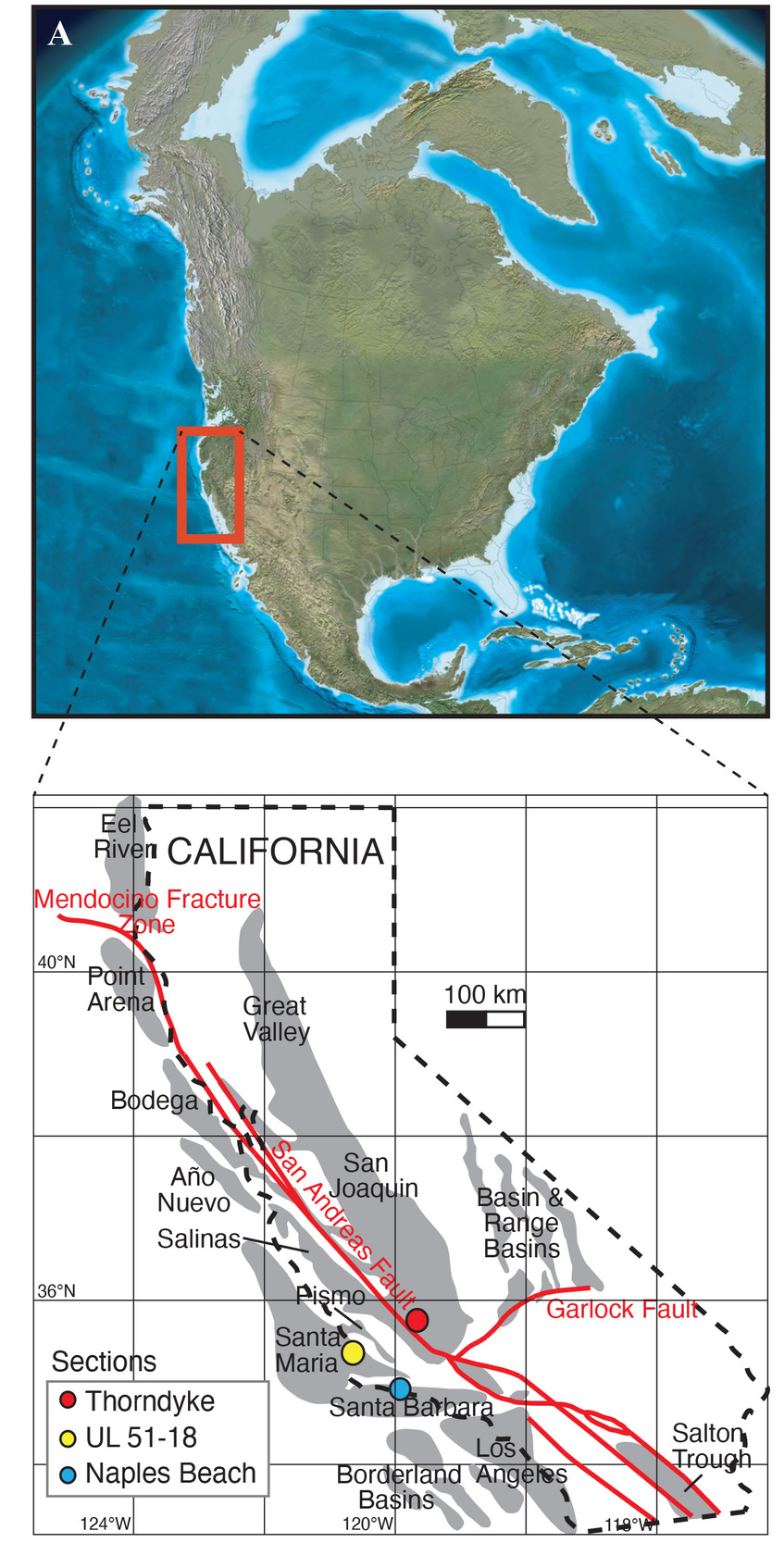 A map of the coast of the pacific ocean Description automatically generated