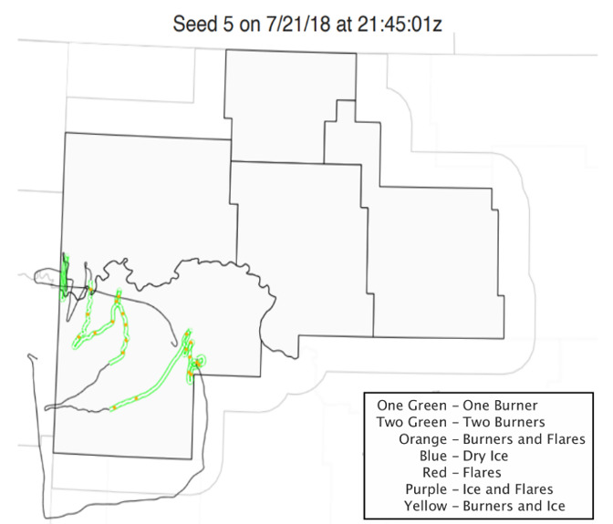 A map of a state with green lines AI-generated content may be incorrect.