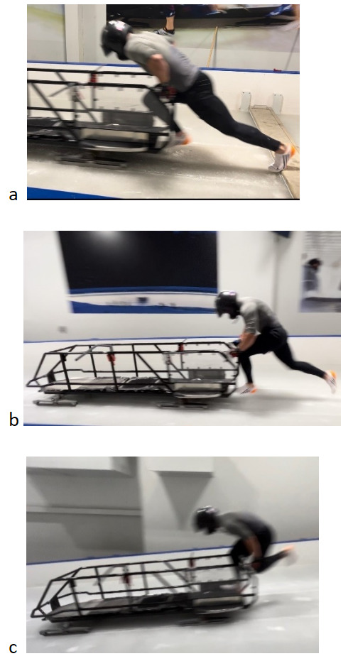 A person on a sled AI-generated content may be incorrect.