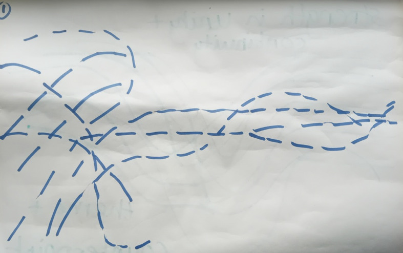 A drawing on a piece of paper AI-generated content may be incorrect.