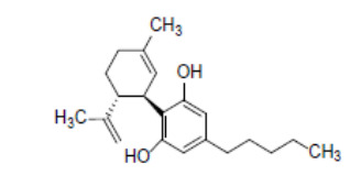 A chemical structure with letters and numbers