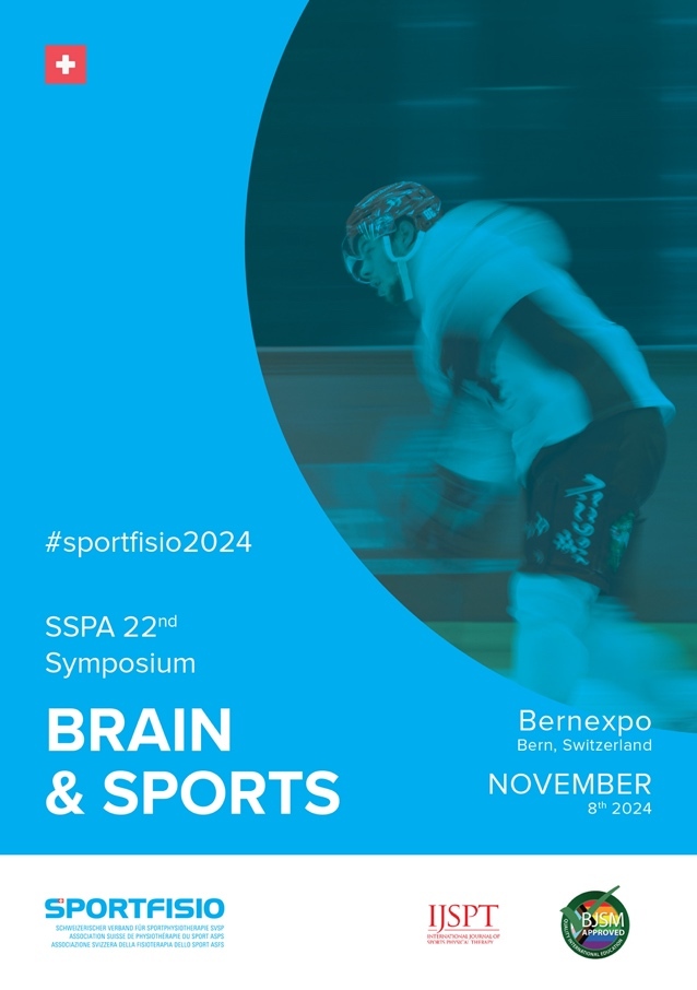 A blue and white flyer with a person skating Description automatically generated