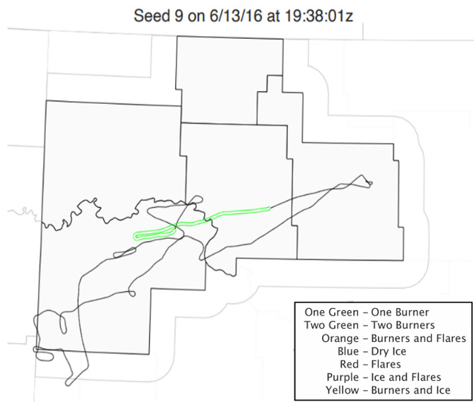 A map of a state with green lines AI-generated content may be incorrect.