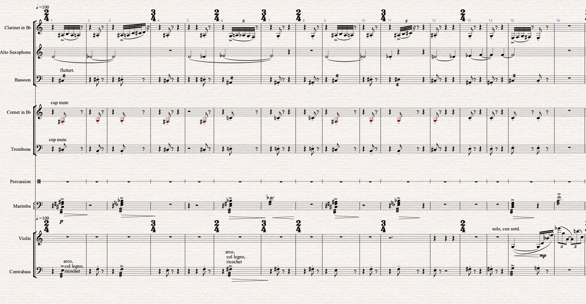A sheet of music with notes AI-generated content may be incorrect.