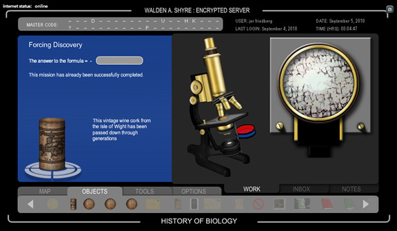 Scientist Retro Computer Game A screenshot of History of Biology | The Science Game Center