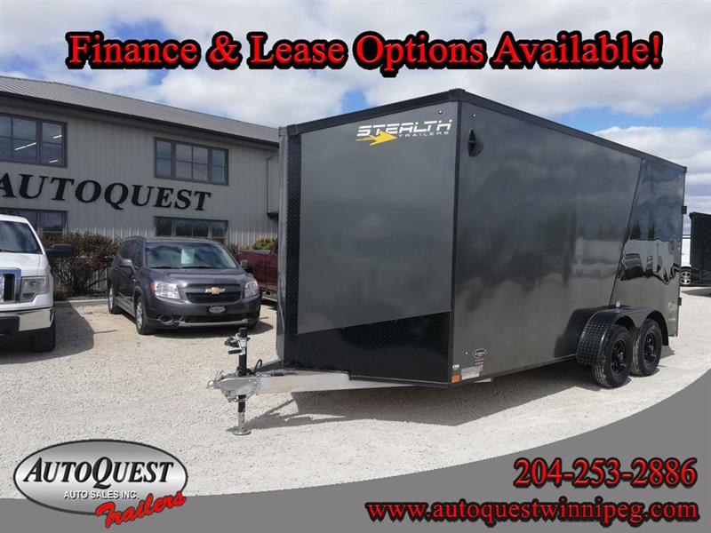 2021 Stealth 7' x 16' VNose Cargo Trailer New for sale Winnipeg AutoQuest Auto Sales