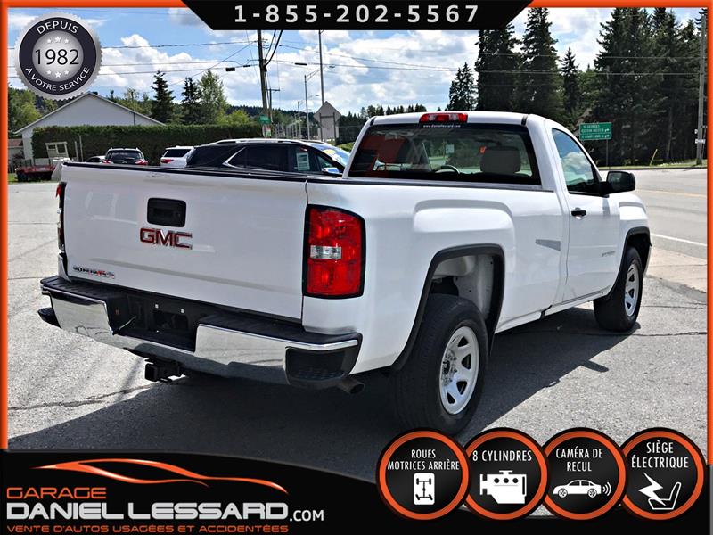 GMC Sierra 1500 REGCAB 2WD, 5.3 L V8, BOÎTE 8 PIEDS, BAS KM ! 2018
