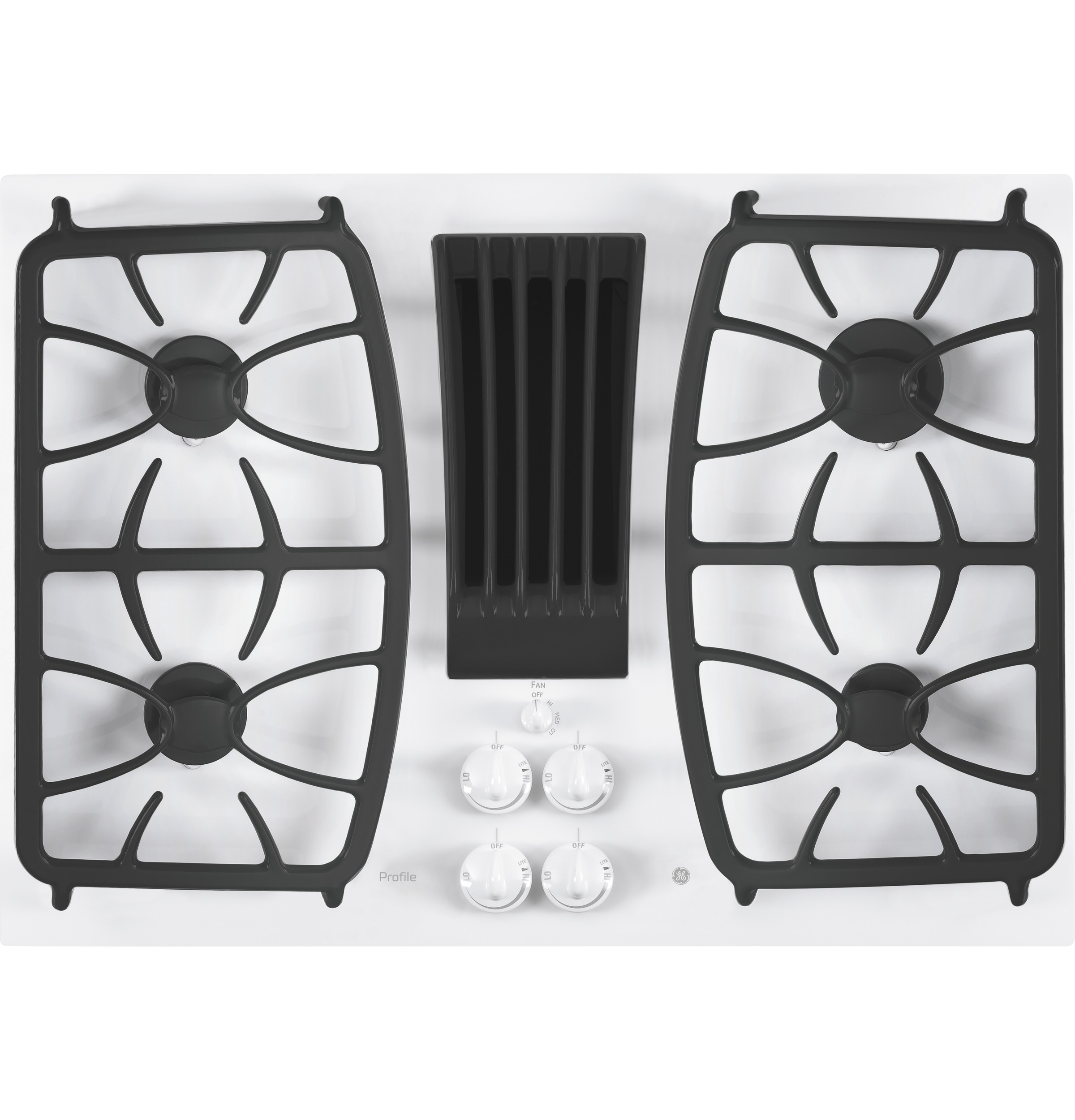 Ge profile 30 inch hot sale gas cooktop downdraft