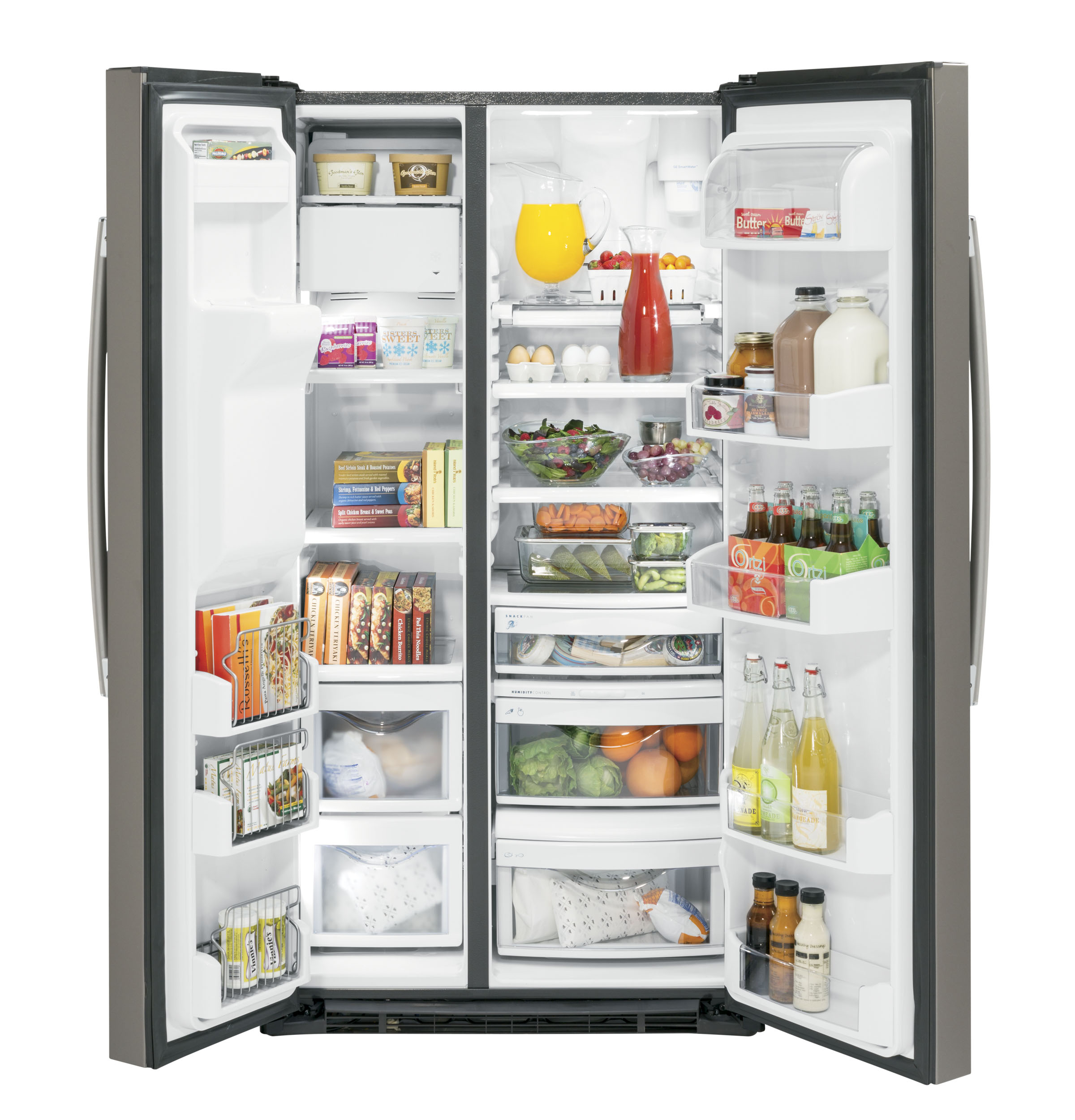 Model: PZS22MMKES | GE Profile GE Profile™ Series 21.9 Cu. Ft. Counter-Depth Side-By-Side Refrigerator