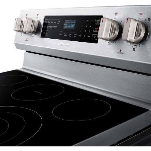 Model: NE59N6630SS | Samsung 5.9 CU FT ELECTRIC RANGE, TRUE CONVECTION, RAPID BOIL - STAINLESS STEEL