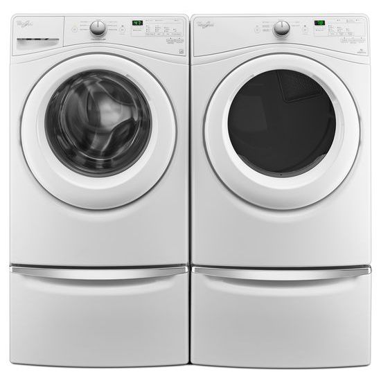 Model: WFW75HEFW-U4 | Whirlpool 4.5 cu.ft Front Load Washer with Adaptive Wash Technology, 8 cycles