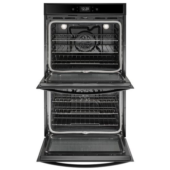 Model: WOD77EC7HB | Whirlpool 8.6 cu. ft. Smart Double Wall Oven with True Convection Cooking