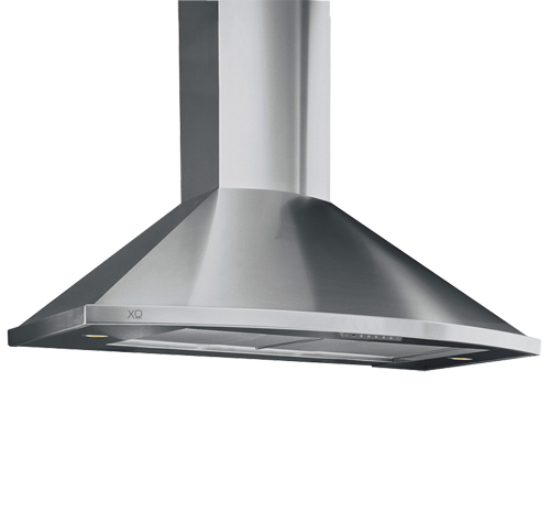 XO Appliances 395 CFM 30" Make Up Air Compliant Curving Front Range Hood Stainless