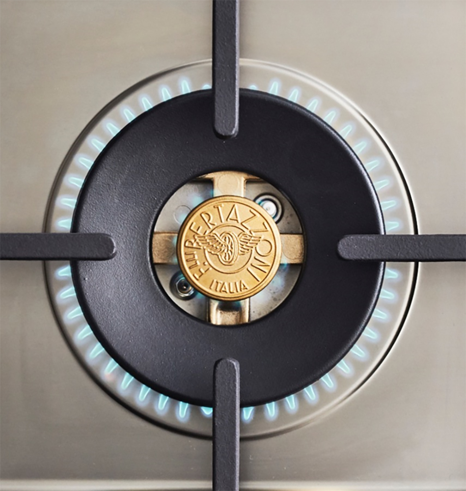Model: PROF366DFSGIT | Bertazzoni 36" Professional Series range - Electric self clean oven - 6 brass burners