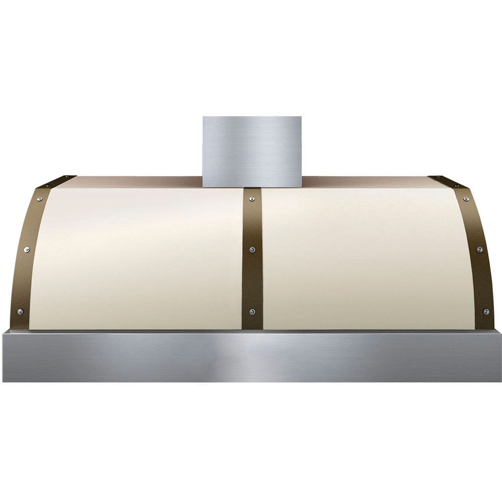 Superiore 48-In. Deco Range Hood with Cream Matte Finish