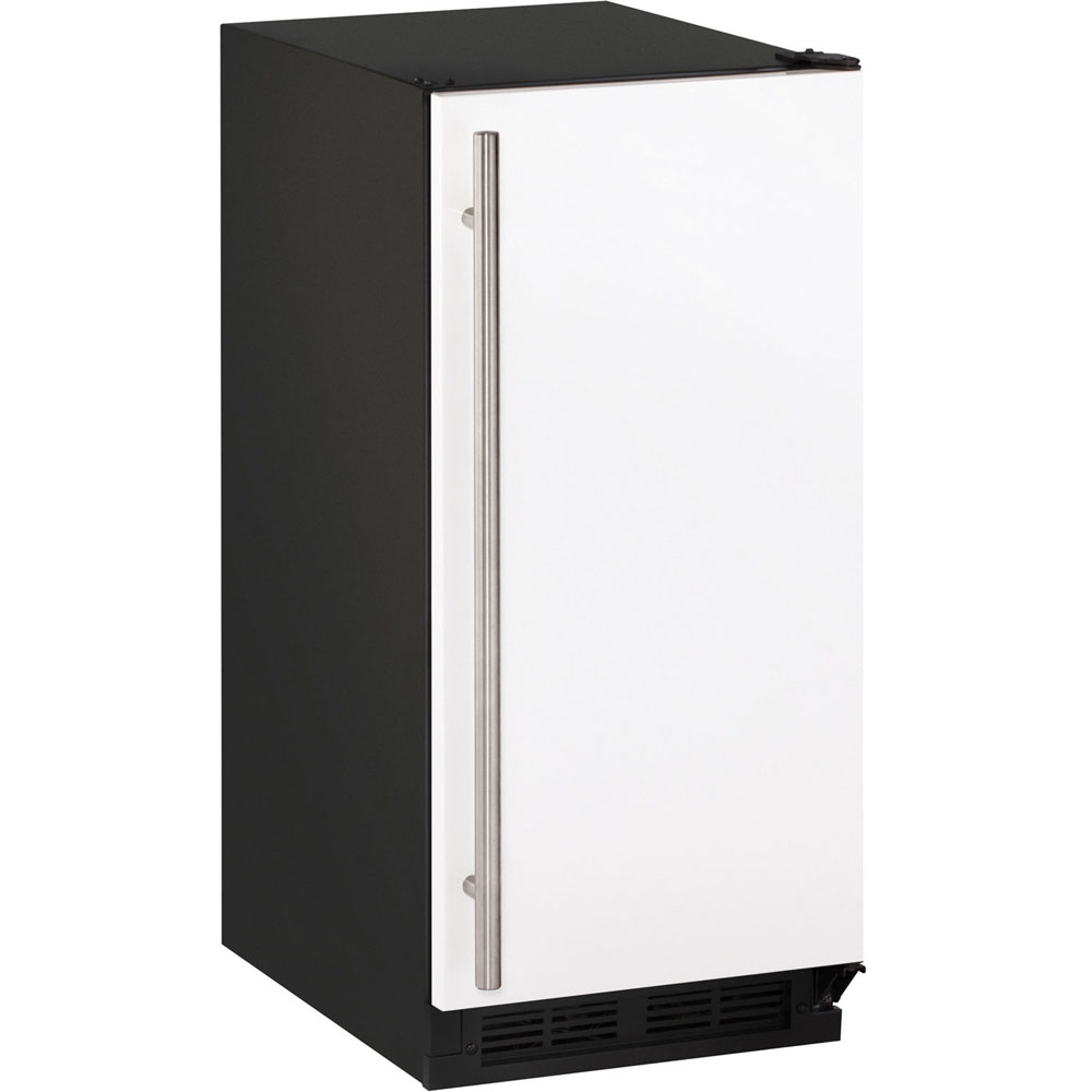 15-In. 1000 Series White Solid Field-Reversible Clear Ice Maker with Pump