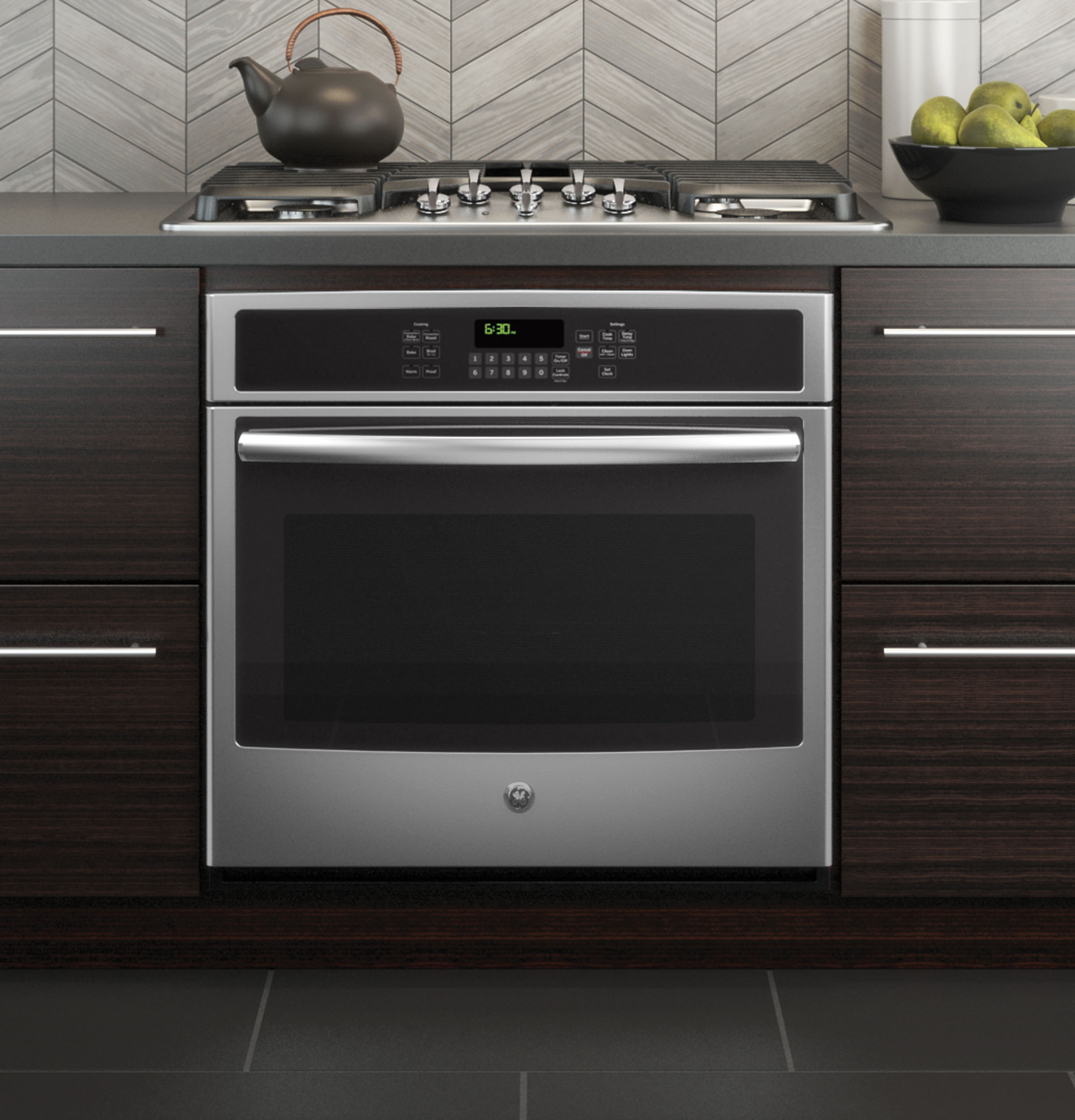 Single Wall Oven Base Cabinet Kitchen Design