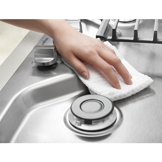 Model: WEGA25H0HN | Whirlpool 5.8 cu. ft. Smart Slide-in Gas Range with EZ-2-Lift™ Hinged Cast-Iron Grates