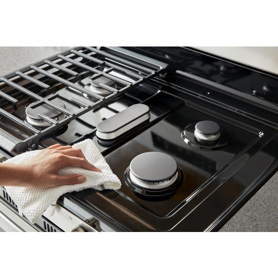 Model: WFG525S0HZ | Whirlpool 5.0 cu. ft. Freestanding Gas Range with Center Oval Burner