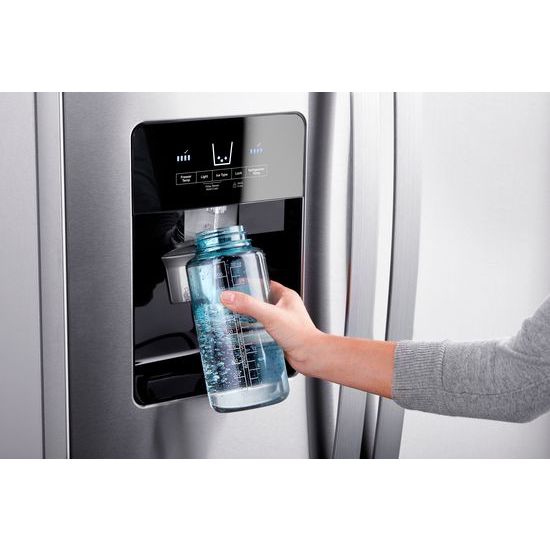 Model: WRS321SDHZ | Whirlpool 33-inch Wide Side-by-Side Refrigerator - 21 cu. ft.