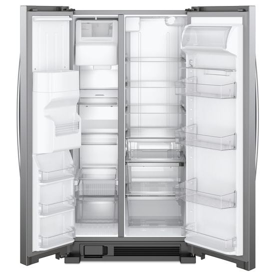 Model: WRS321SDHZ | Whirlpool 33-inch Wide Side-by-Side Refrigerator - 21 cu. ft.