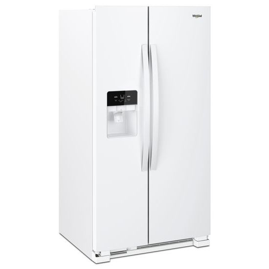 Model: WRS325SDHW | Whirlpool 36-inch Wide Side-by-Side Refrigerator - 25 cu. ft.