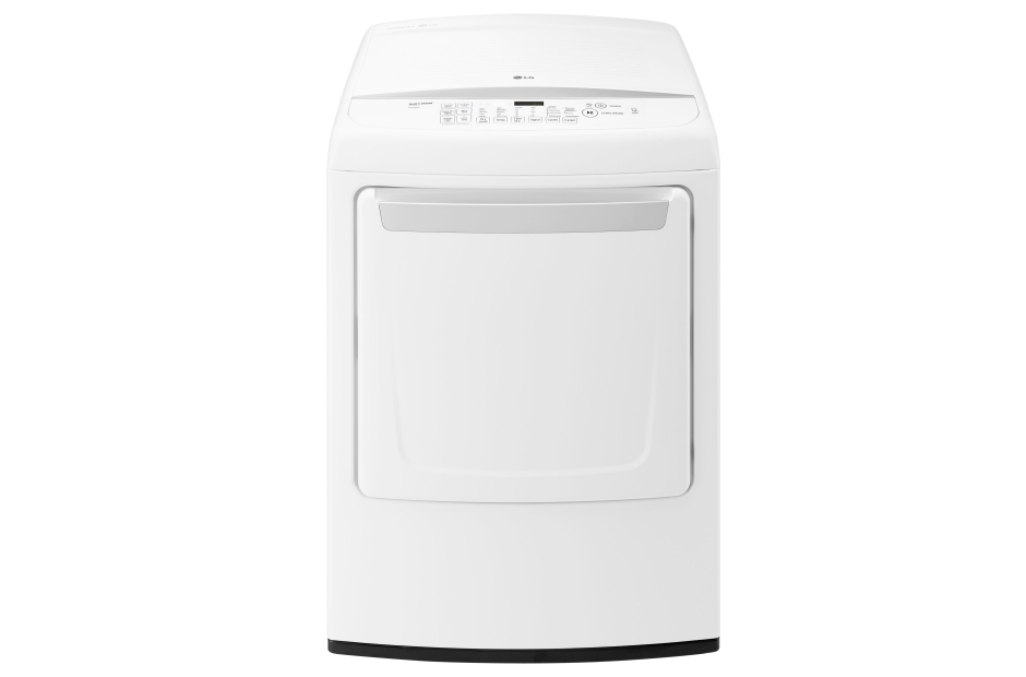 Model: DLE1501W | LG 7.3 cu. ft. Ultra Large Capacity High Efficiency Front Control Dryer w/ NFC Tag On