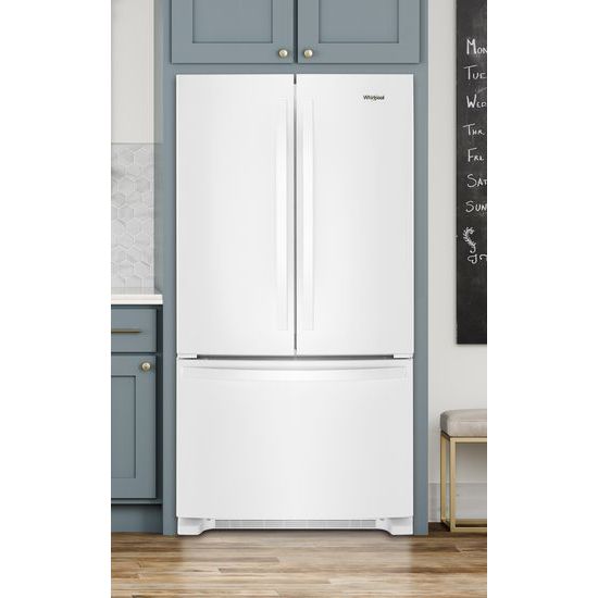 Model: WRF535SWHW | Whirlpool 36-inch Wide French Door Refrigerator with Water Dispenser - 25 cu. ft.