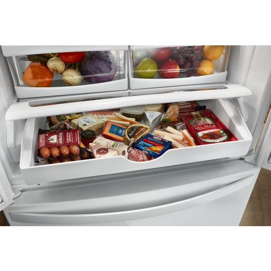 Model: WRF540CWHB | Whirlpool 36-inch Wide Counter Depth French Door Refrigerator - 20 cu. ft.