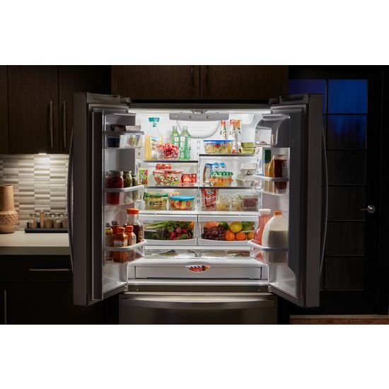 Model: WRF540CWHZ | Whirlpool 36-inch Wide Counter Depth French Door Refrigerator - 20 cu. ft.