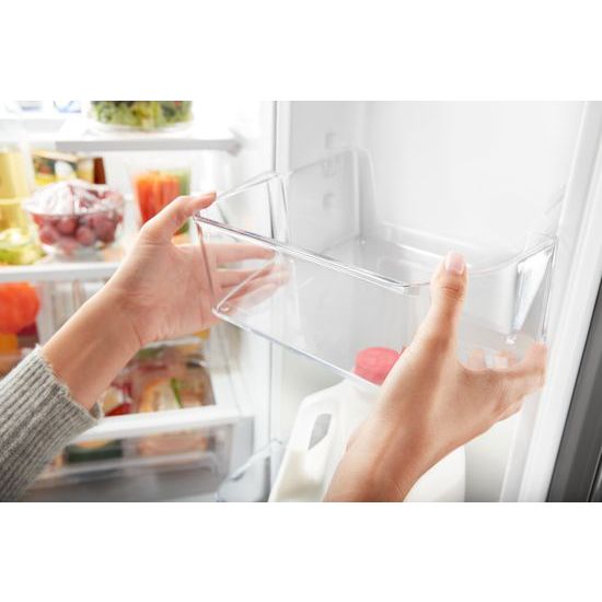 Model: WRFA60SMHN | Whirlpool 30-inch Wide Contemporary Handle French Door Refrigerator - 20 cu. ft.