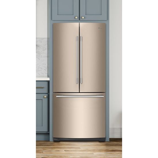Model: WRFA60SMHN | Whirlpool 30-inch Wide Contemporary Handle French Door Refrigerator - 20 cu. ft.