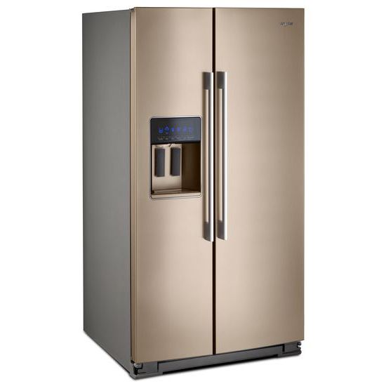 36-inch Wide Contemporary Handle Side-by-Side Refrigerator - 28 cu. ft.