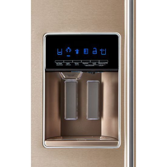 36-inch Wide Contemporary Handle Side-by-Side Refrigerator - 28 cu. ft.