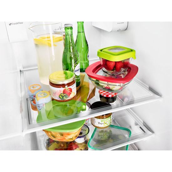 36-inch Wide Contemporary Handle Side-by-Side Refrigerator - 28 cu. ft.