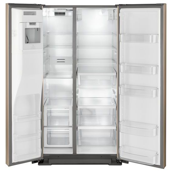 36-inch Wide Contemporary Handle Side-by-Side Refrigerator - 28 cu. ft.
