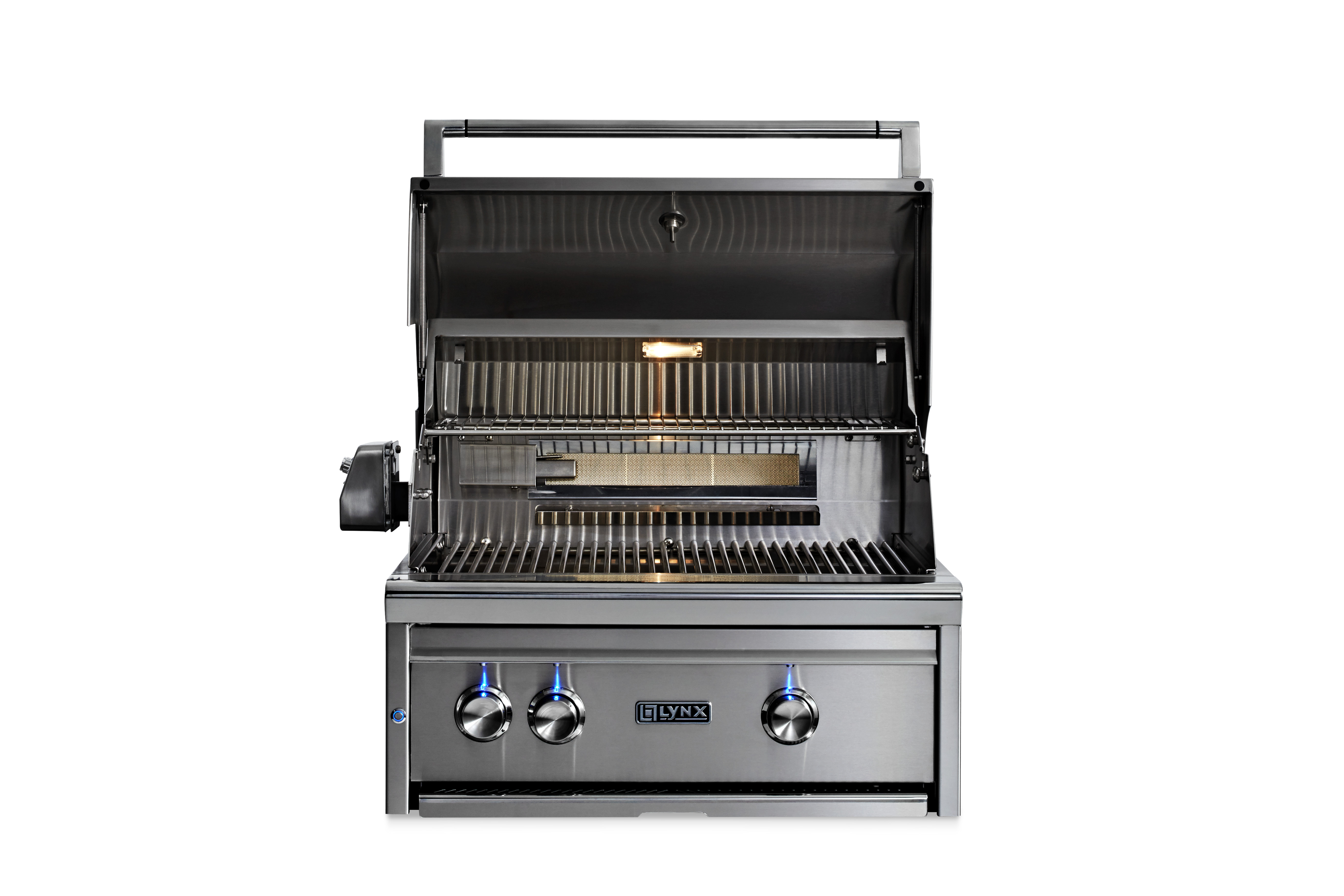 Model: L27R-3-LP | Lynx 27" Lynx Professional Built In Grill with 2 Ceramic Burners and Rotisserie, LP
