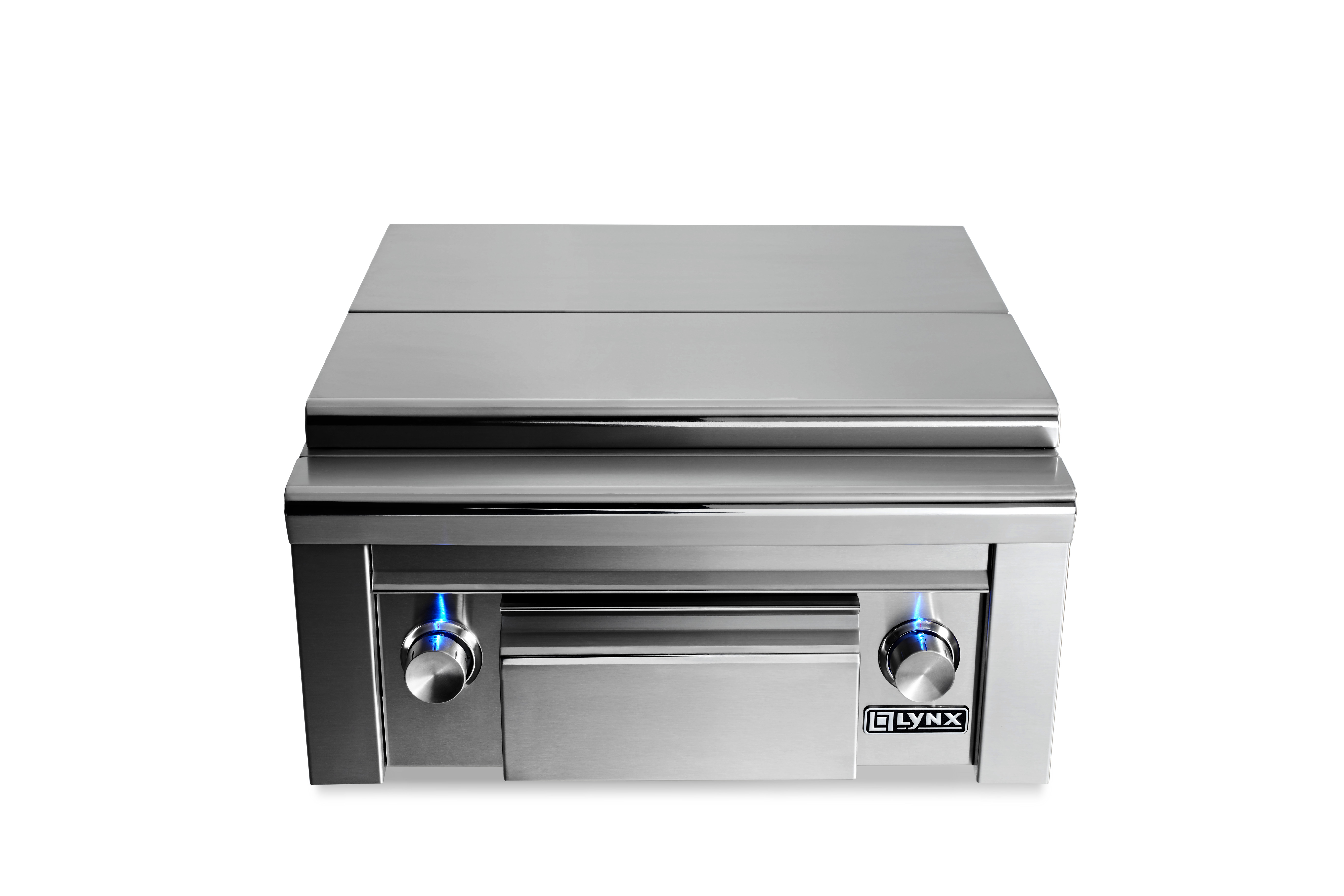 Model: LSB2PC-1-NG | Lynx Professional Prep Center with Double Side Burner - NG