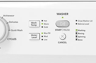Model: FFLG3900UW | Frigidaire Gas Washer/Dryer Laundry Center - 3.9 Cu. Ft Washer and 5.5 Cu. Ft. Dryer