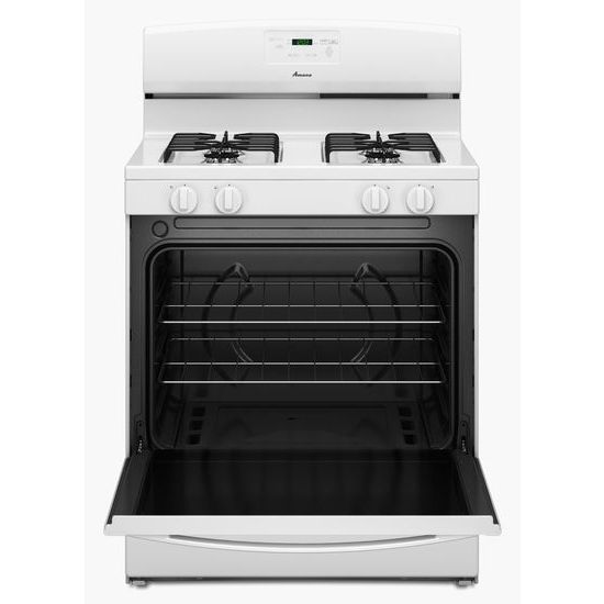 Model: AGR5330BAW | Amana 30-inch Gas Range with Easy Touch Electronic Controls