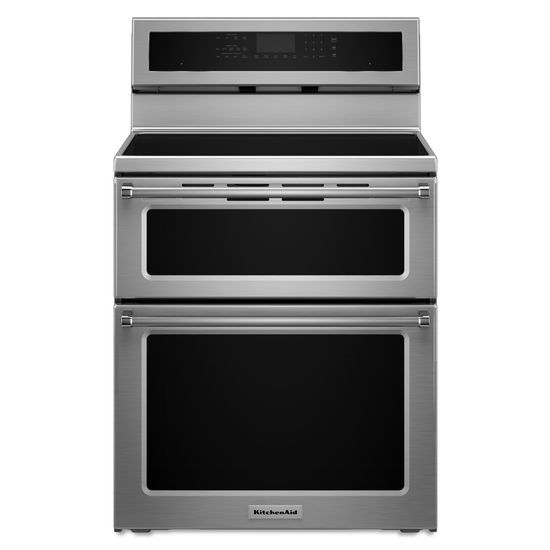 KitchenAid 30-Inch 4-Element Induction Double Oven Convection Range