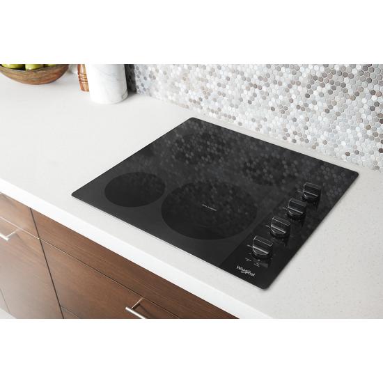 Model: WCE55US4HB | Whirlpool 24-inch Compact Electric Ceramic Glass Cooktop