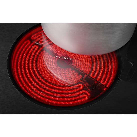 Model: WCE97US6HS | Whirlpool 36-inch Electric Ceramic Glass Cooktop with Triple Radiant Element