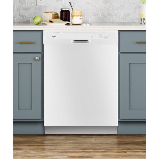 Model: WDF330PAHW | Whirlpool Heavy-Duty Dishwasher with 1-Hour Wash Cycle